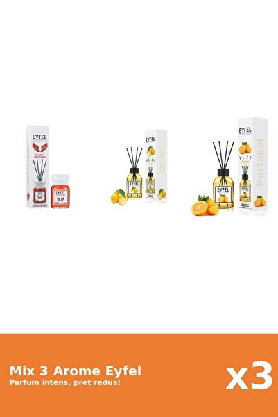 Eyfel Set 3 Mix Eyfel: 1x Lamaie, 1x Portocala, 1x Red Dragon