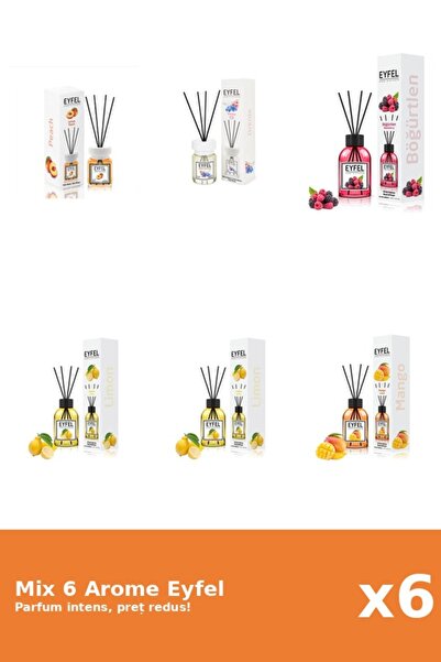 Eyfel Set 6 Mix Eyfel: 1x Fructe De Padure, 2x Lamaie, 1x Mango, 1x Orhidee, ...