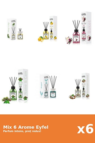 Eyfel Set 6 Mix Eyfel: 1x Angel, 1x Bouquet, 1x Lacramioare, 1x Lamaie, 1x Nu...