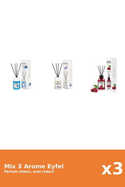 Eyfel Set 3 Mix Eyfel: 1x Cirese, 1x Cool Water, 1x Orhidee