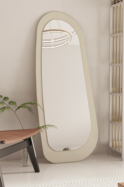 GİVAYO WOOD'S Lisa Kum Beji Boy Aynası 145 x 65 Cm