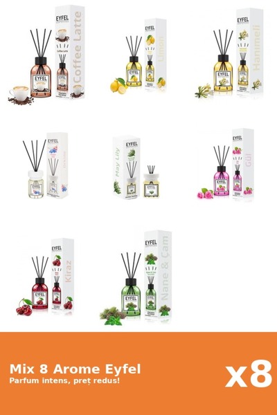 Eyfel Set 8 Mix Variat: 8 arome