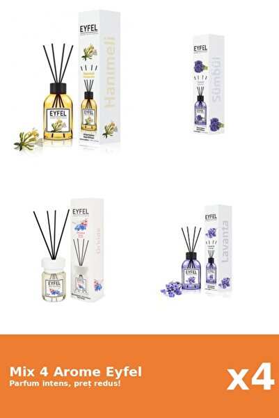 Eyfel Set 4 Mix Eyfel: 1x Lavanda, 1x Mana Maicii Domnului, 1x Orhidee, 1x Za...