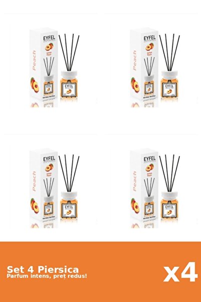 Eyfel Set 4 Odorizant Piersica, 120 ml