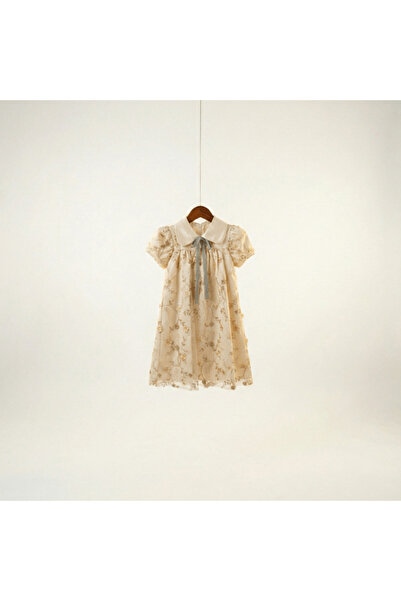 alqarat "Summer Garden" Floral Embroidered Dress with Bow Detail