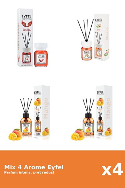 Eyfel Set 4 Mix Eyfel: 1x Acacia, 2x Mango, 1x Red Dragon