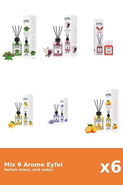 Eyfel Set 6 Mix Eyfel: 1x Bouquet, 1x Lamaie, 1x Lavanda, 1x Pin Si Menta, 1x...