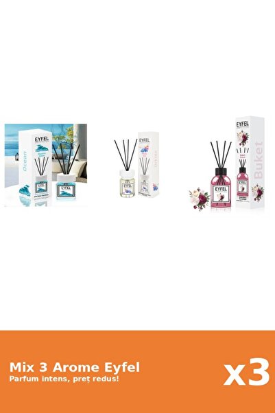 Eyfel Set 3 Mix Eyfel: 1x Bouquet, 1x Ocean, 1x Orchid