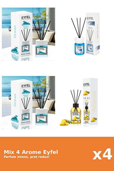 Eyfel Set 4 Mix Eyfel: 1x Ananas, 1x Cool Water, 2x Ocean