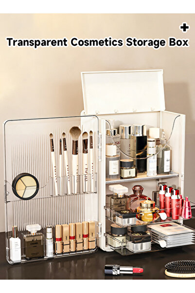 Generic Cosmetics storage box, dust-proof skincare product storage box, deskt...