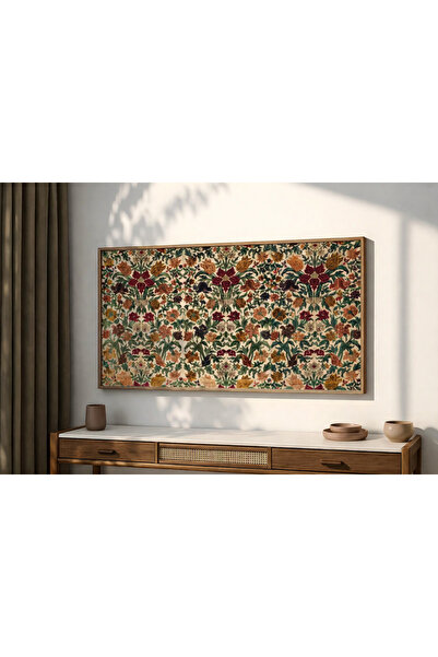 woodhomeworks Tek Parça Gerçek Ahşap Yatay Panorama Çerçeveli Tablo vintage t...