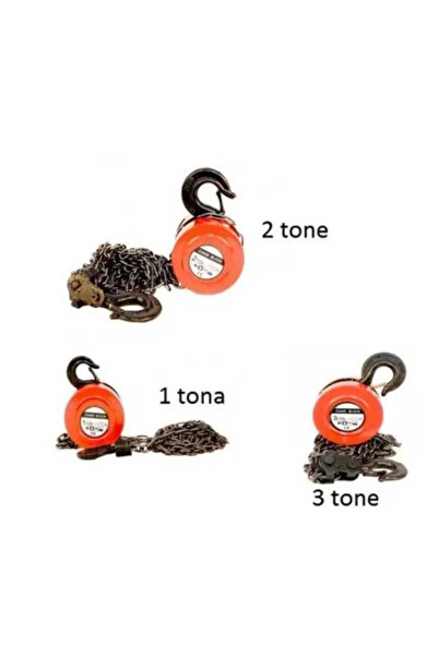 NO BRAND Palan scripete 3 metri Macara Manuala cu lant - 2 tone