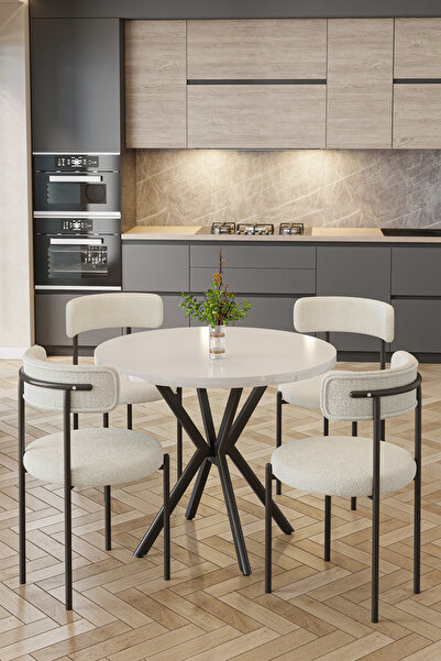 baresmu Tedbar Sandalye 4 Kişilik - Teddy Sandalye Modern Tasarım