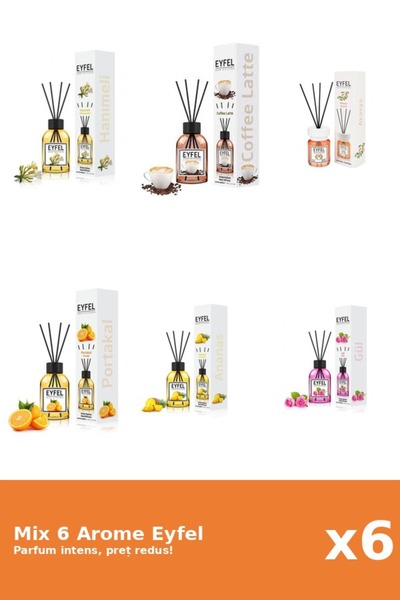 Eyfel Set 6 Mix Eyfel: 1x Acacia, 1x Ananas, 1x Cafea, 1x Mana Maicii Domnulu...