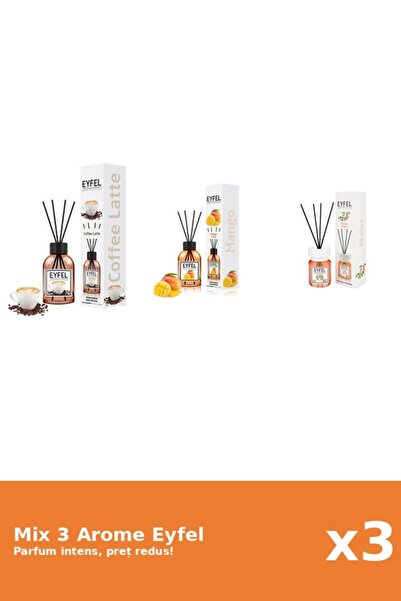 Eyfel Set 3 Mix Eyfel: 1x Acacia, 1x Cafea, 1x Mango