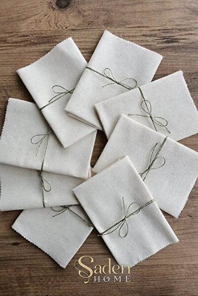 SADEN HOME Punch'a Uygun Ham Bez Kumaş Kiti (35x35 Cm) 8 Adet