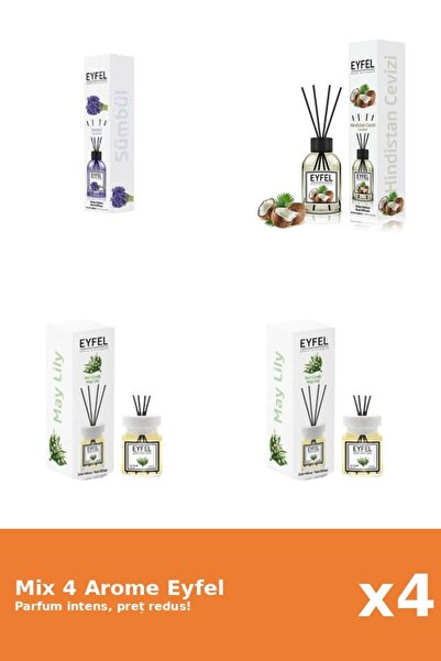 Eyfel Set 4 Mix Eyfel: 2x Lacramioare, 1x Nuca De Cocos, 1x Zambile