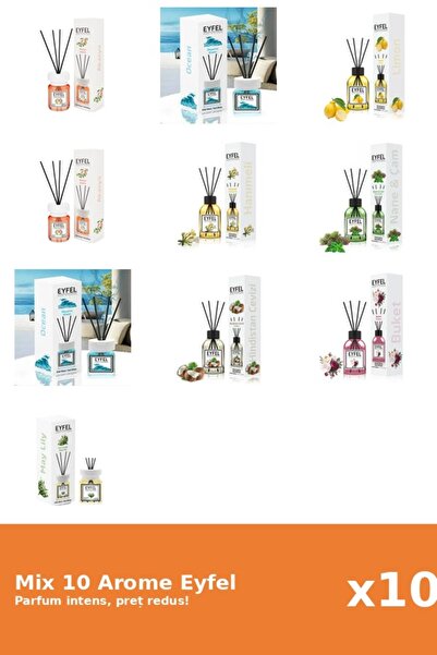 Eyfel Set 10 Mix Variat: 8 arome