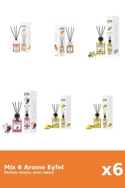 Eyfel Set 6 Mix Eyfel: 1x Acacia, 2x Ananas, 1x Bouquet, 1x Mana Maicii Domnu...