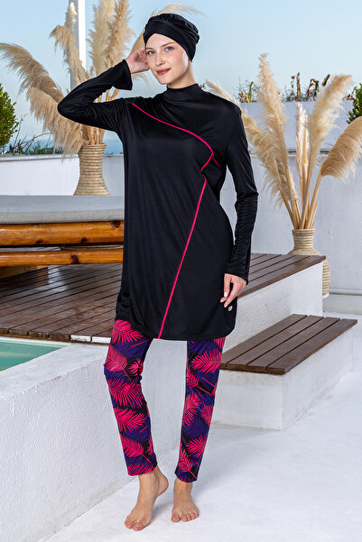ROZAMAY Evan Stretch Fabric Long Sleeve Hijab Swimsuit 3118