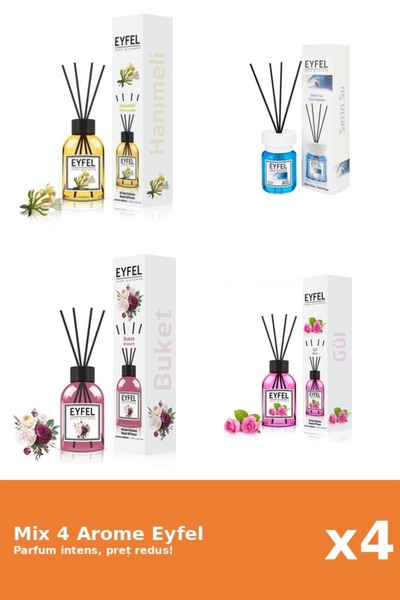 Eyfel Set 4 Mix Eyfel: 1x Bouquet, 1x Cool Water, 1x Mana Maicii Domnului, 1x...