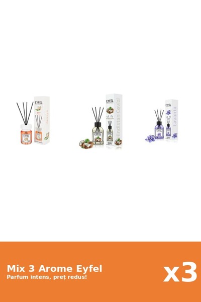 Eyfel Set 3 Mix Eyfel: 1x Acacia, 1x Lavanda, 1x Nuca De Cocos