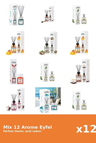 Eyfel Set 12 Mix Variat: 9 arome