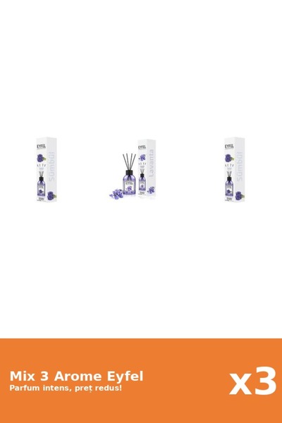 Eyfel Set 3 Mix Eyfel: 1x Lavanda, 2x Zambile