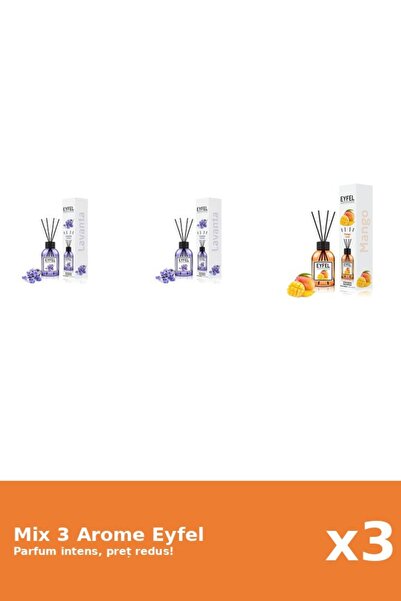 Eyfel Set 3 Mix Eyfel: 2x Lavanda, 1x Mango