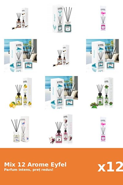 Eyfel Set 12 Mix Variat: 8 arome