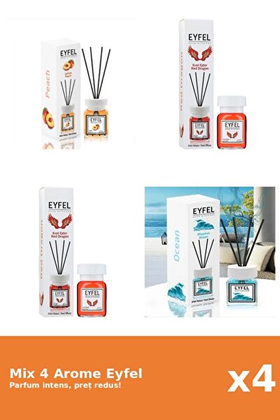 Eyfel Set 4 Mix Eyfel: 1x Ocean, 1x Piersica, 2x Red Dragon