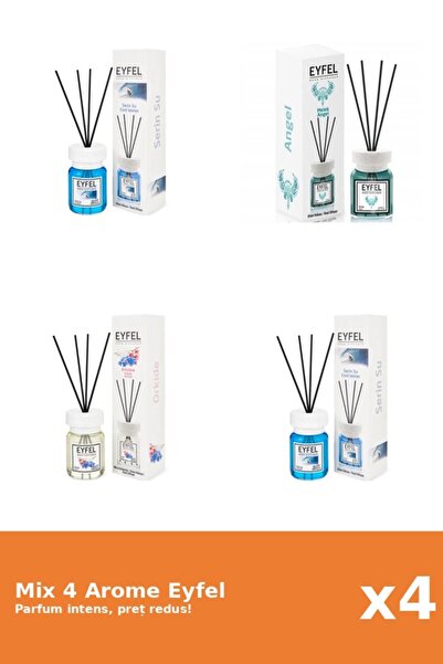 Eyfel Set 4 Mix Eyfel: 1x Angel, 2x Cool Water, 1x Orhidee