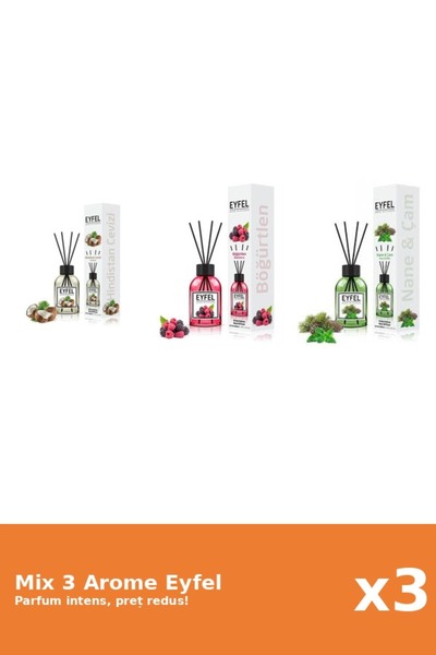 Eyfel Set 3 Mix Eyfel: 1x Fructe De Padure, 1x Nuca De Cocos, 1x Pin Si Menta