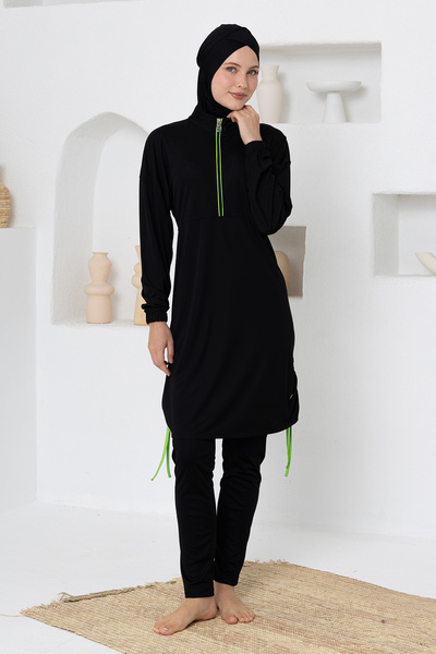 ROZAMAY Stacey Stretch Fabric Long Sleeve Hijab Swimsuit 3120