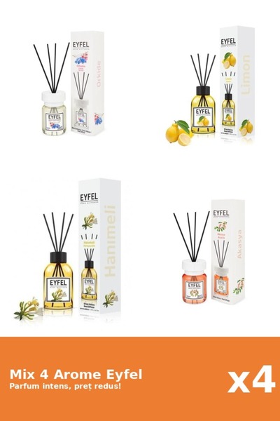 Eyfel Set 4 Mix Eyfel: 1x Acacia, 1x Lemon, 1x Manna of the Virgin Mary, 1x O...