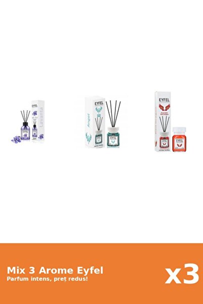 Eyfel Set 3 Mix Eyfel: 1x Angel, 1x Lavanda, 1x Red Dragon