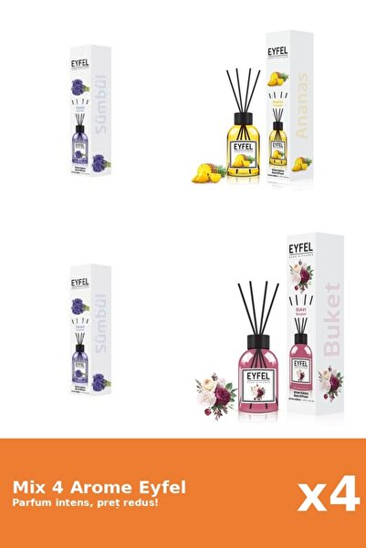 Eyfel Set 4 Mix Eyfel: 1x Ananas, 1x Bouquet, 2x Zambile