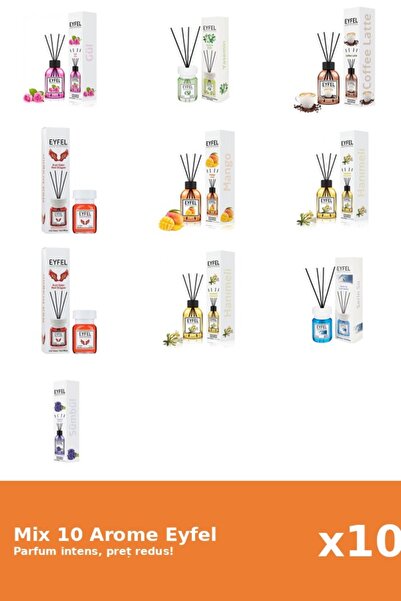 Eyfel Set 10 Mix Variat: 8 arome