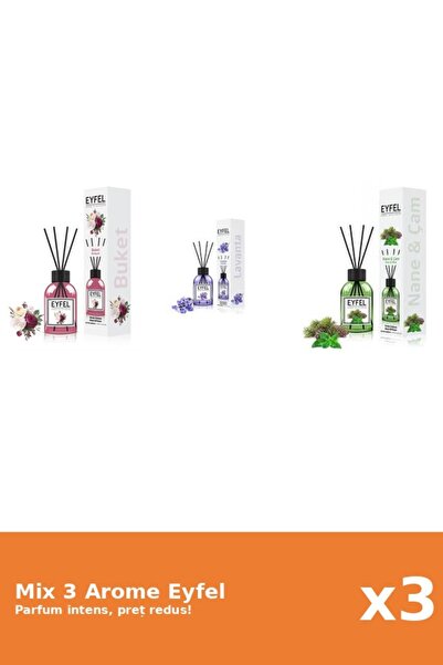 Eyfel Set 3 Mix Eyfel: 1x Bouquet, 1x Lavanda, 1x Pin Si Menta