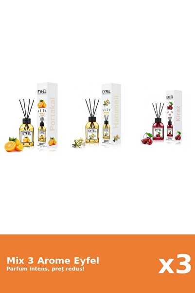 Eyfel Set 3 Mix Eyfel: 1x Cirese, 1x Mana Maicii Domnului, 1x Portocala