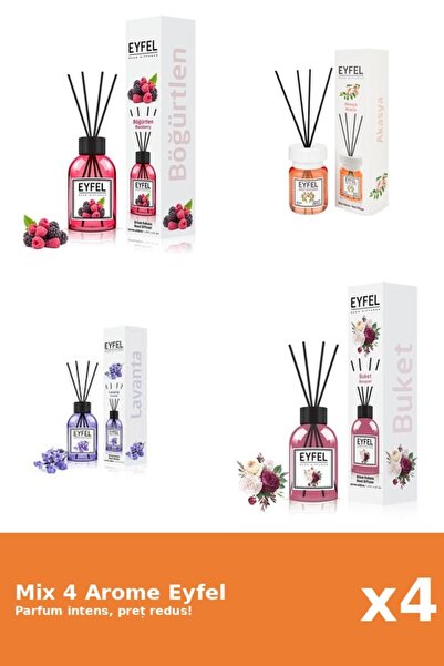 Eyfel Set 4 Mix Eyfel: 1x Acacia, 1x Bouquet, 1x Fructe De Padure, 1x Lavanda