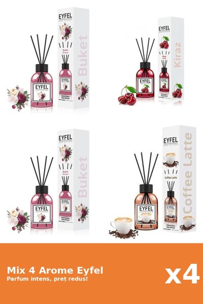 Eyfel Set 4 Mix Eyfel: 2x Bouquet, 1x Cafea, 1x Cirese