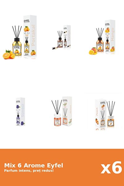 Eyfel Set 6 Mix Eyfel: 1x Acacia, 1x Mango, 1x Piersica, 1x Portocala, 1x Van...