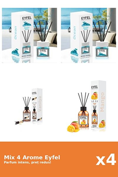 Eyfel Set 4 Mix Eyfel: 1x Mango, 2x Ocean, 1x Vanilie
