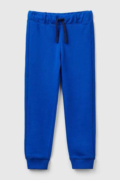 United Colors of Benetton أزرق بلون الكوبالت بنطال رياضي رجالي باللون الأزرق ...