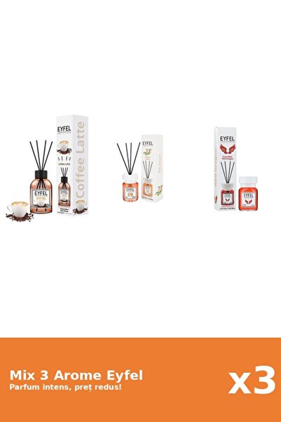 Eyfel Set 3 Mix Eyfel: 1x Acacia, 1x Cafea, 1x Red Dragon