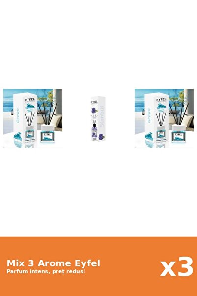 Eyfel Set 3 Mix Eyfel: 2x Ocean, 1x Zambile