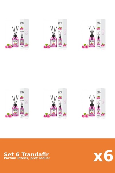 Eyfel Set 6 Odorizant Trandafir, 120 ml