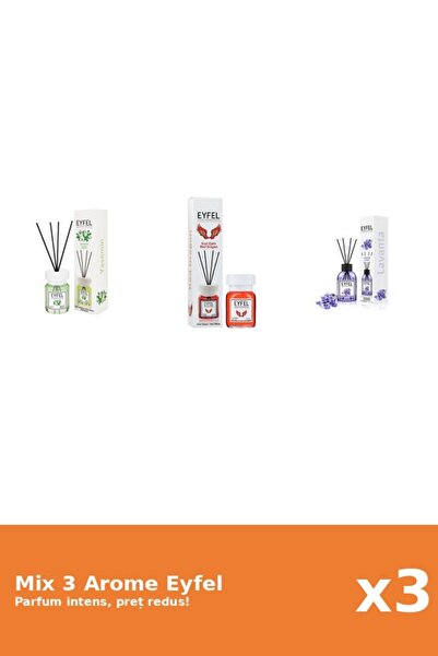 Eyfel Set 3 Mix Eyfel: 1x Iasomie, 1x Lavanda, 1x Red Dragon