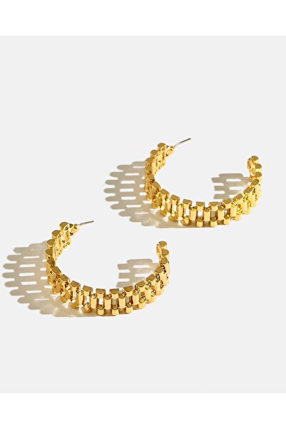 REDTAG Women Gold Embellished Earrings